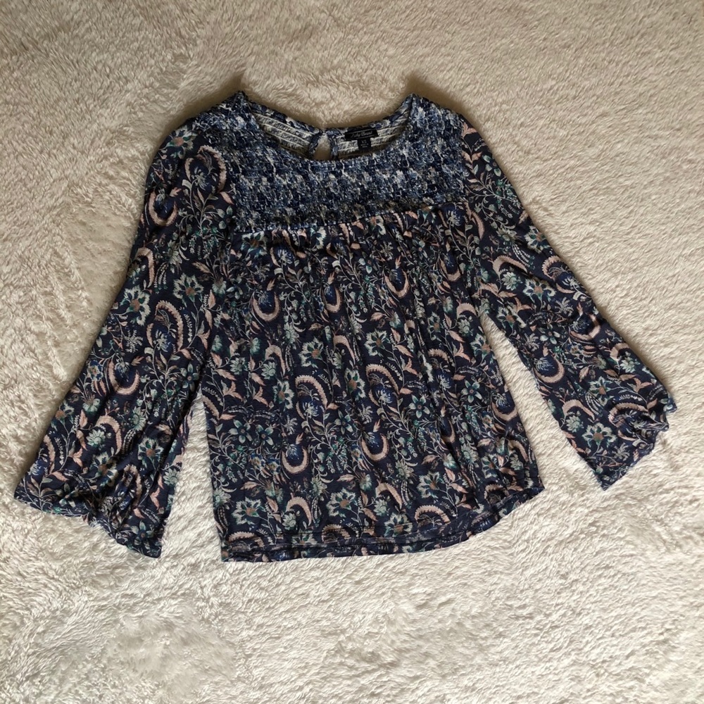 Lucky Brand Smocked atop